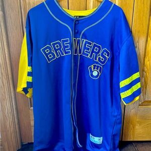 Milwaukee Brewers True Fan Men’s XL Genuine MLB Jersey Throwback